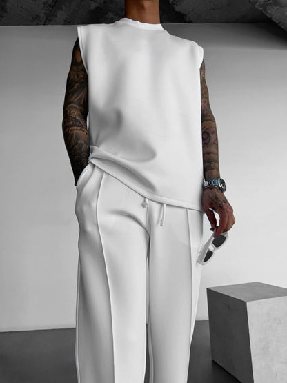Loose Fit Duikstof Broek - Wit