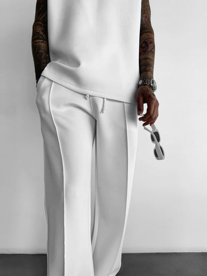 Loose Fit Duikstof Broek - Wit