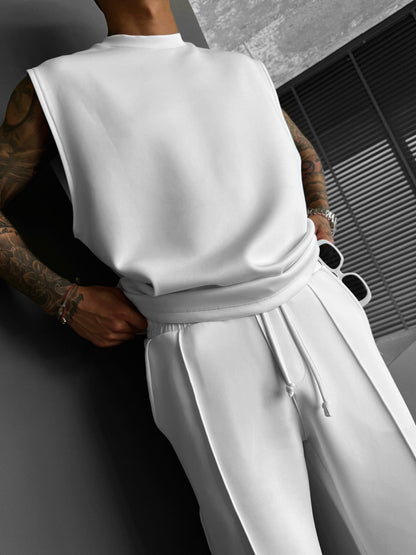 Loose Fit Duikstof Broek - Wit