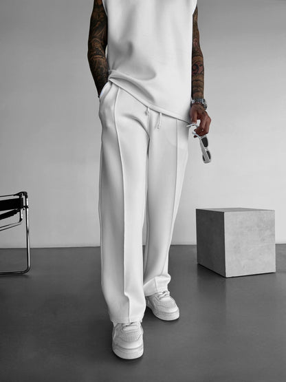 Loose Fit Duikstof Broek - Wit